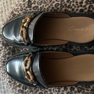 Circus by Sam Edelman Black Flats with Gold Accent